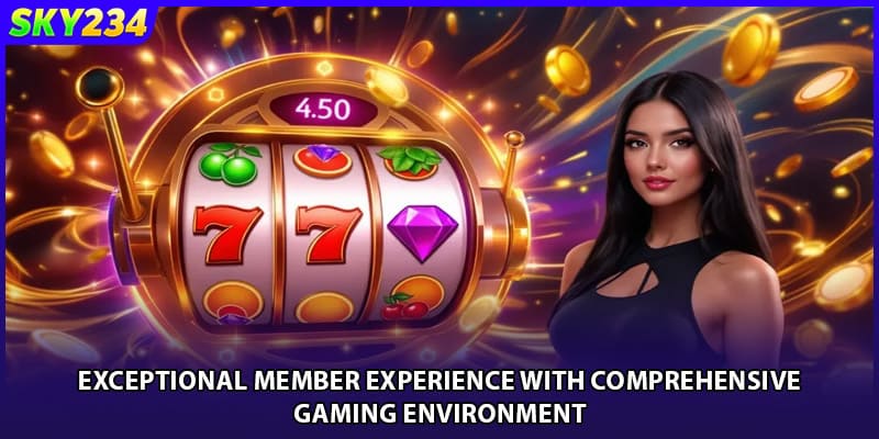 Exceptional member experience with comprehensive gaming environment