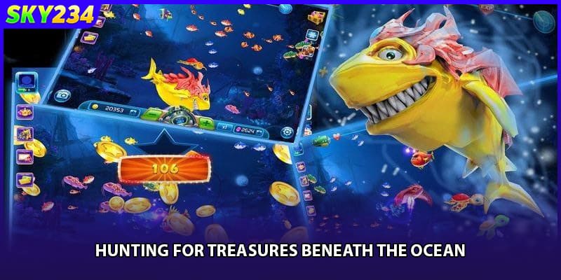 Hunting for treasures beneath the ocean.