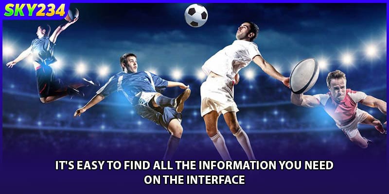 It's easy to find all the information you need on the interface.