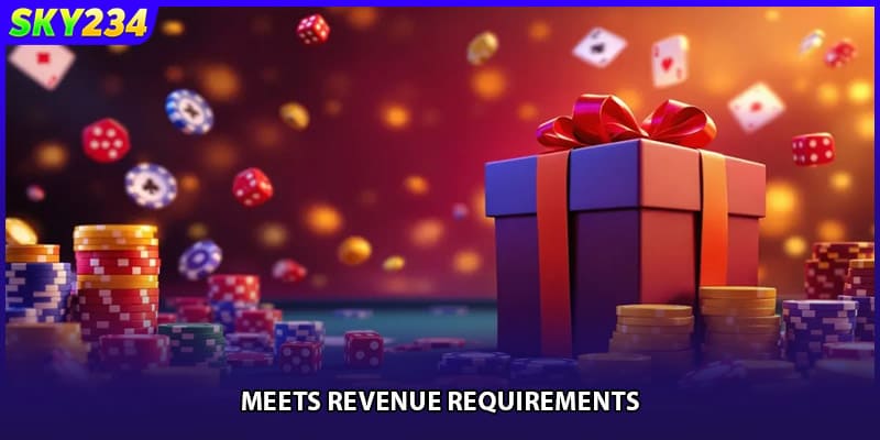 Meets revenue requirements.