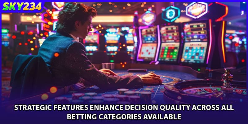 Strategic features enhance decision quality across all betting categories available